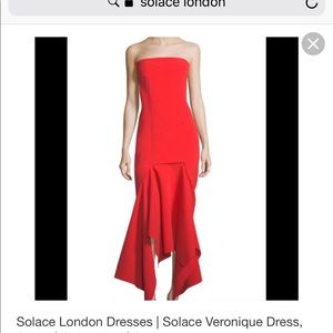 Solace London dress, size 0, red, Great condition